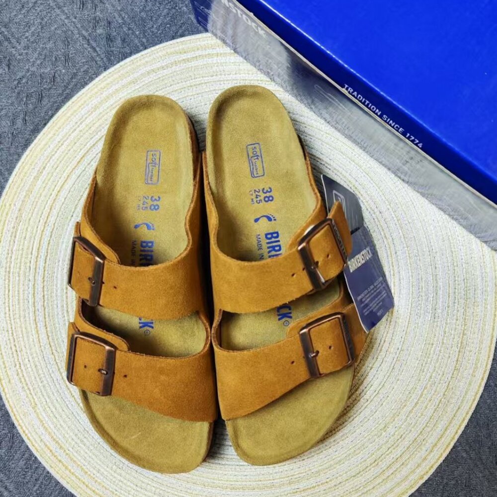 Birkenstock Arizona Narrow Sandals - Mink Suede | NEW Unworn with Box